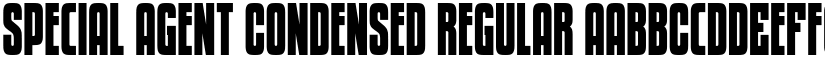 Special Agent Condensed Regular font