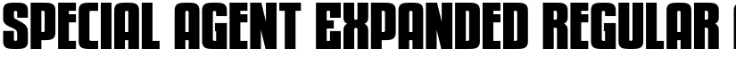 Special Agent Expanded Regular font