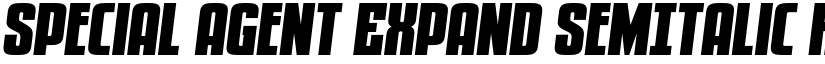 Special Agent Expand SemItalic Regular font