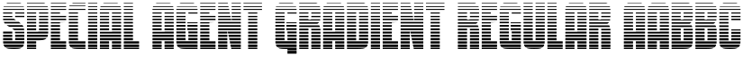 Special Agent Gradient Regular font