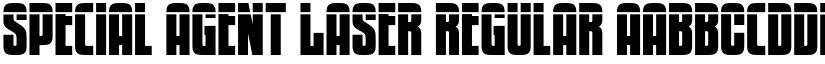 Special Agent Laser Regular font
