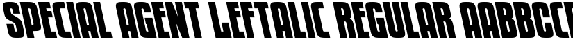 Special Agent Leftalic Regular font