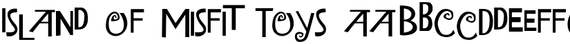 Island of Misfit Toys font