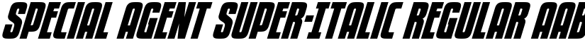 Special Agent Super-Italic Regular font