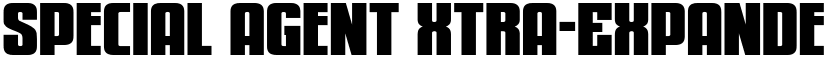 Special Agent Xtra-Expanded Regular font