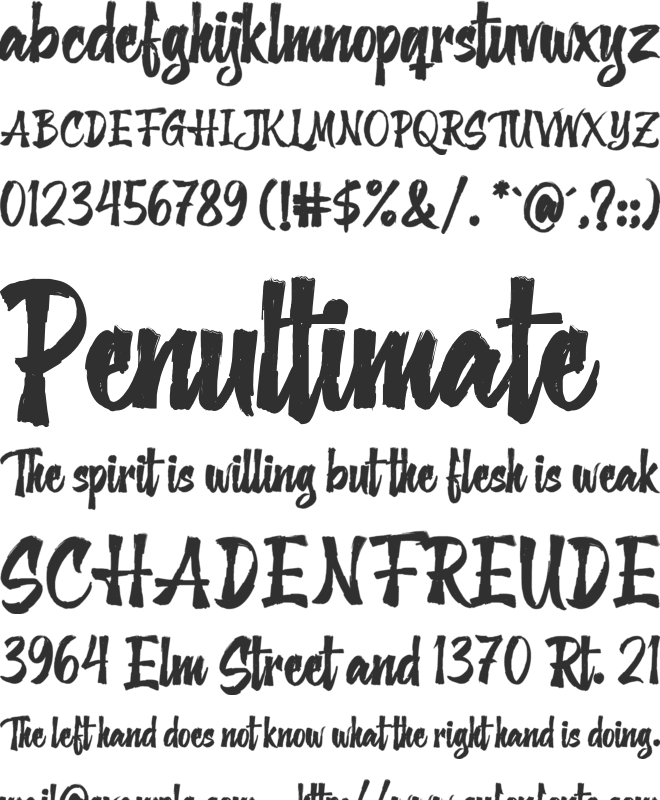 The Solitude font preview