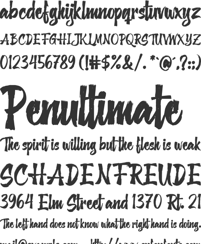 The Solitude font preview