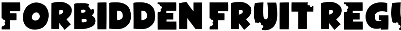 Forbidden Fruit Regular font