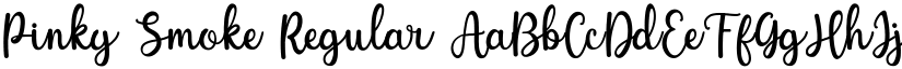 Pinky Smoke Regular font