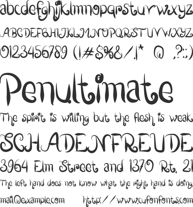 WelcomeDecember font preview