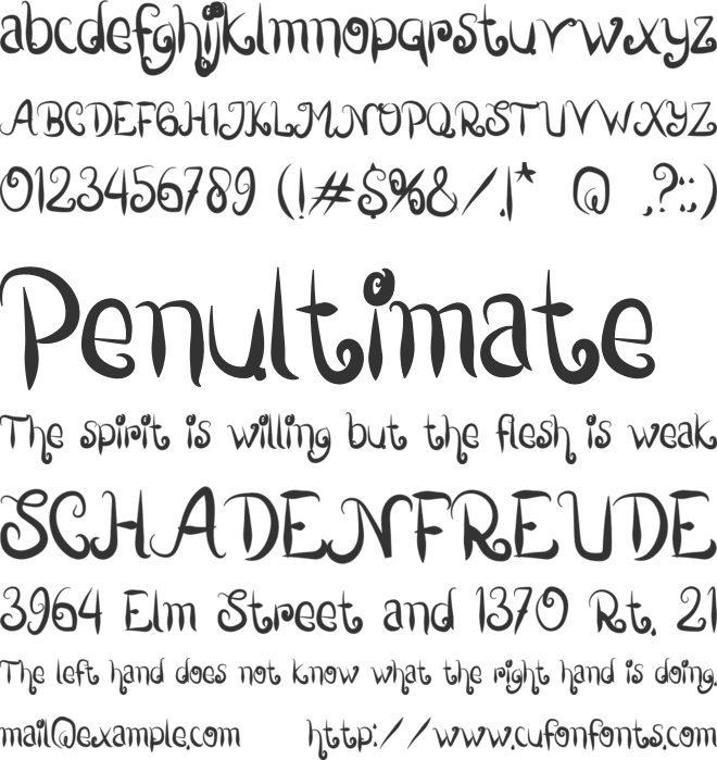 WelcomeDecember font preview