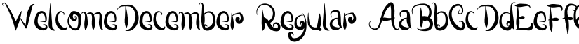 WelcomeDecember Regular font