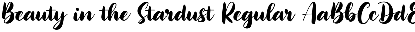 Beauty in the Stardust Regular font