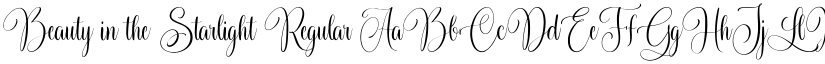 Beauty in the Starlight Regular font