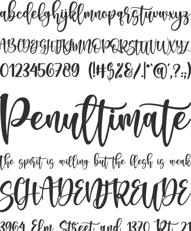 Southmore font preview