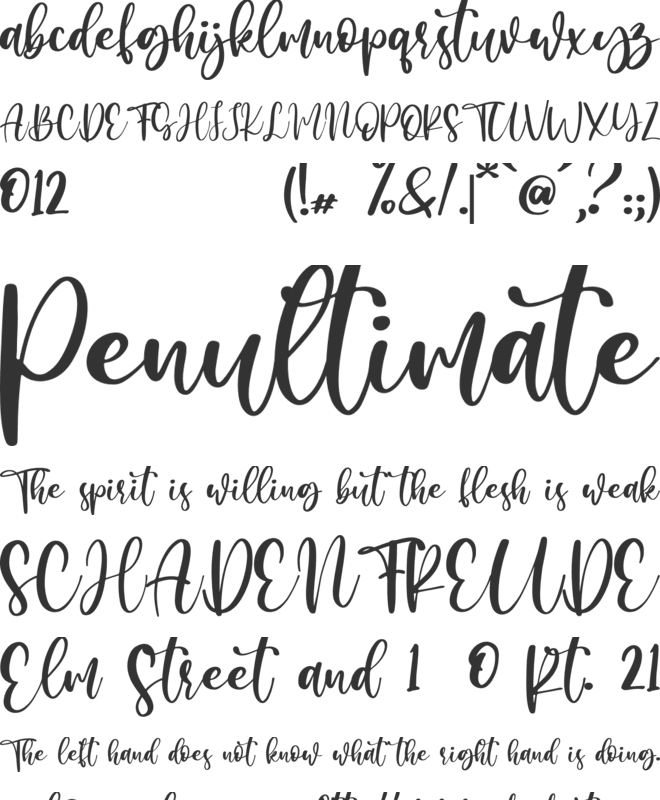 Candy Butterfly font preview