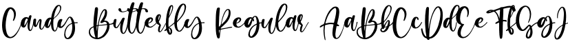 Candy Butterfly Regular font