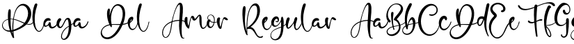 Playa Del Amor Regular font