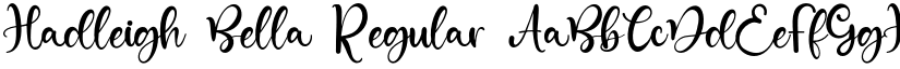 Hadleigh Bella font download