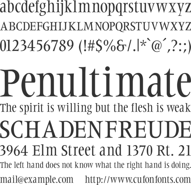 Steepidien font preview