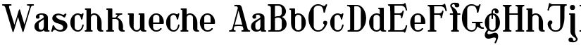 Waschkueche font