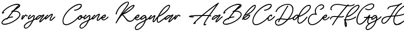 Bryan Coyne font download