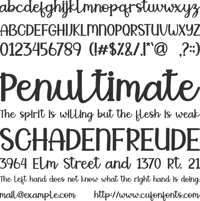 Christmas Energy font preview
