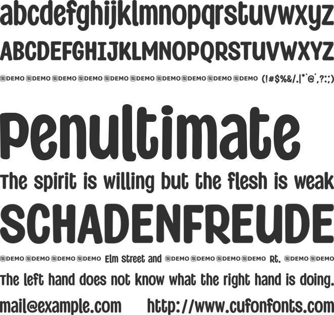 Library Records font preview
