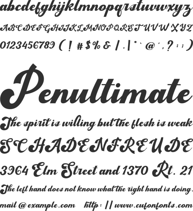 Anton Charlote font preview