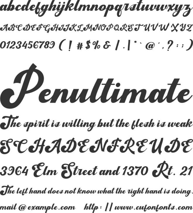 Anton Charlote font preview