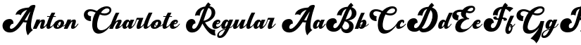 Anton Charlote Regular font