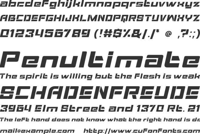 Noize Sport Free Vertion font preview