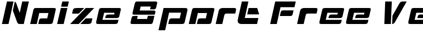 Noize Sport Free Vertion Regular font