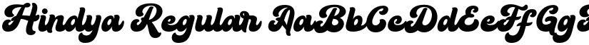 Hindya Regular font