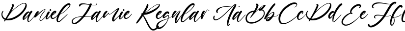 Daniel Jamie Regular font