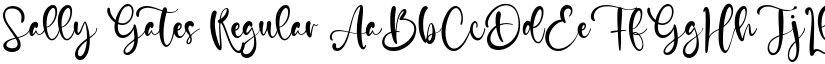 Sally Gates Regular font