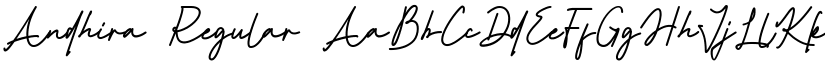 Andhira Regular font