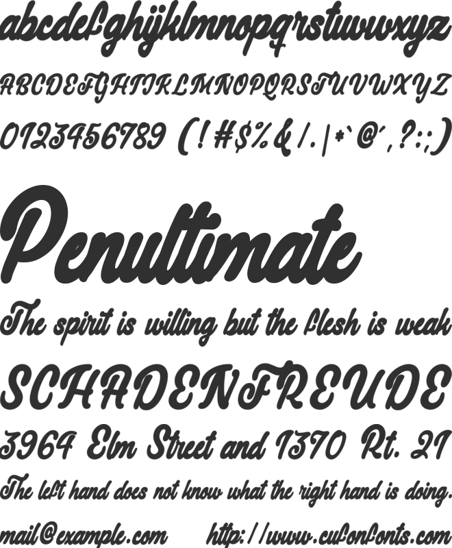 Christmas Cat font preview