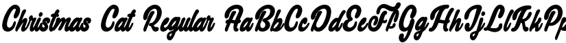 Christmas Cat Regular font