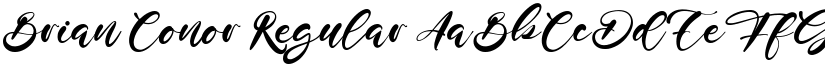Brian Conor Regular font