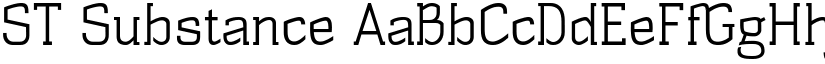 ST Substance font