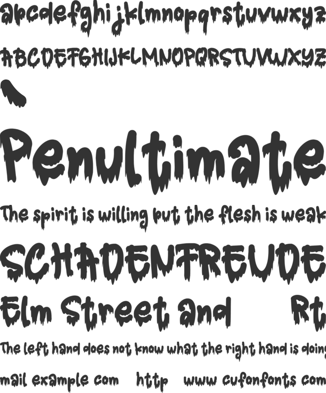 Ghost in Sunday font preview