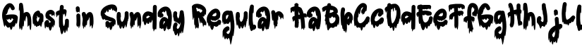 Ghost in Sunday font download