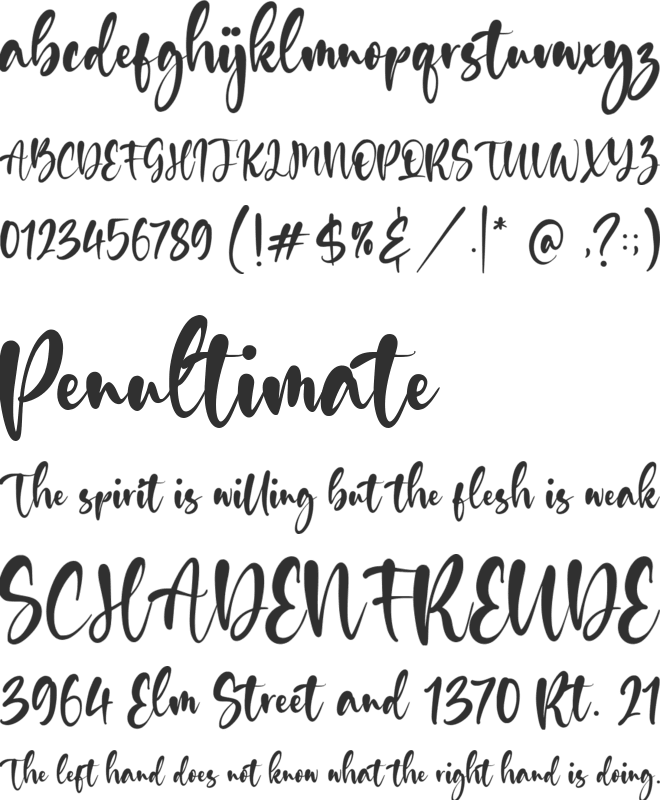 Smilewave font preview