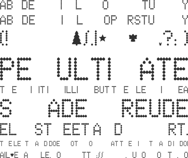 TOTALLY BAUBLED font preview