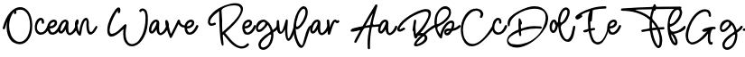 Ocean Wave Regular font