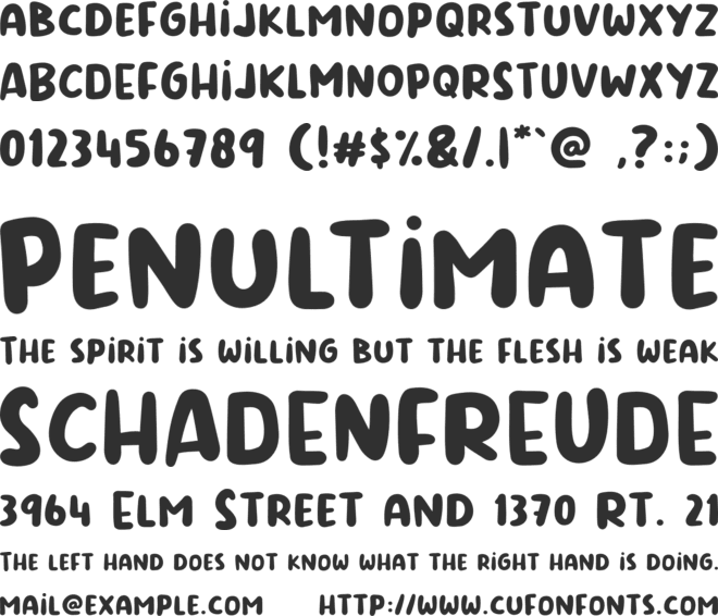 Hey Haters font preview
