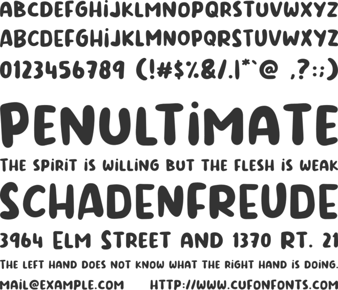 Hey Haters font preview