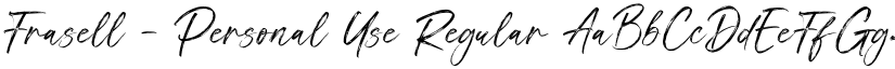 Frasell - Personal Use Regular font