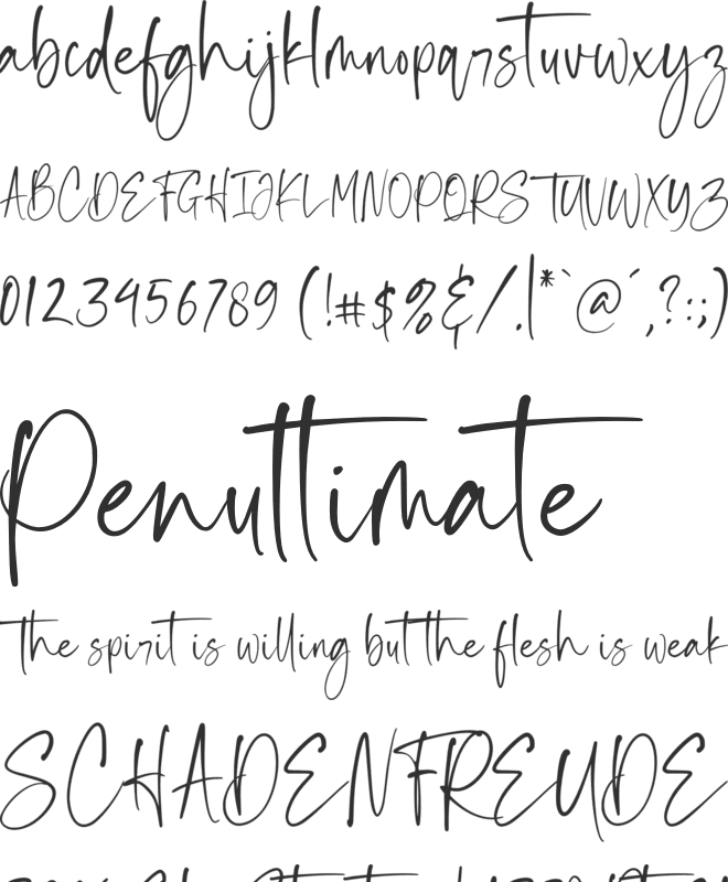 Inkgasm - Personal Use font preview